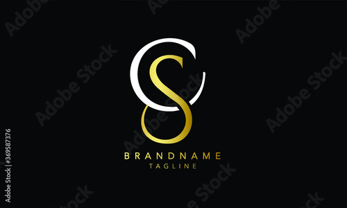 Alphabet letters Initials Monogram logo CS, SC, C and S