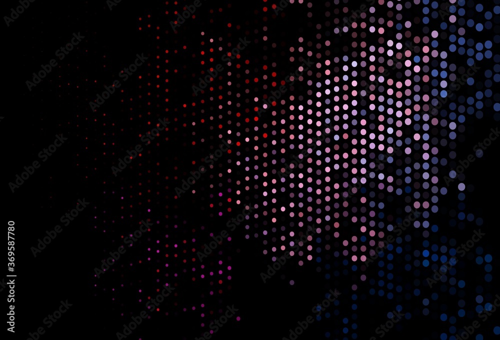 Dark Black vector backdrop with dots. Dark Black vector backdrop with dots.