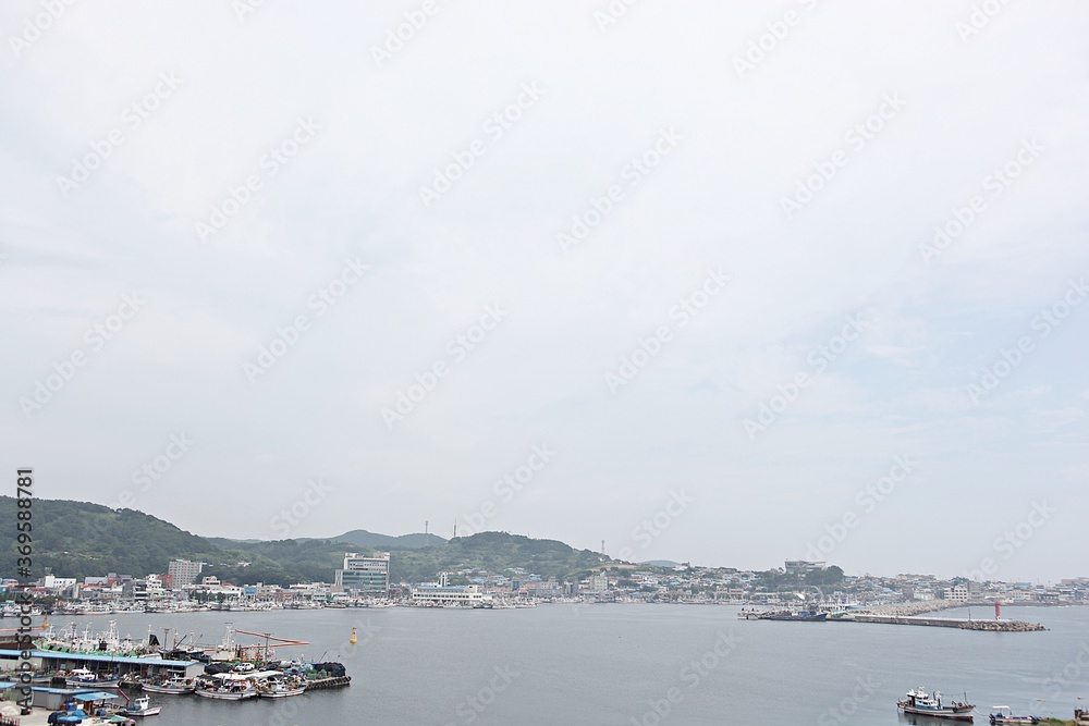 Fototapeta premium 한국의여름휴가철에고향가면서찍은사진입니다