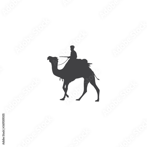 Camel silhouette vector icon illustration © ommus