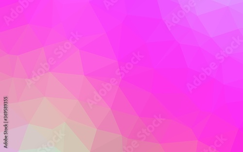 Light Pink vector blurry triangle template. Glitter abstract illustration with an elegant design. Completely new design for your business.