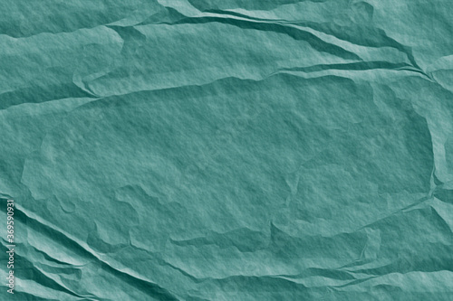 Wallpaper Mural Green tosca crumpled paper background.Abstract texture paper. Torontodigital.ca