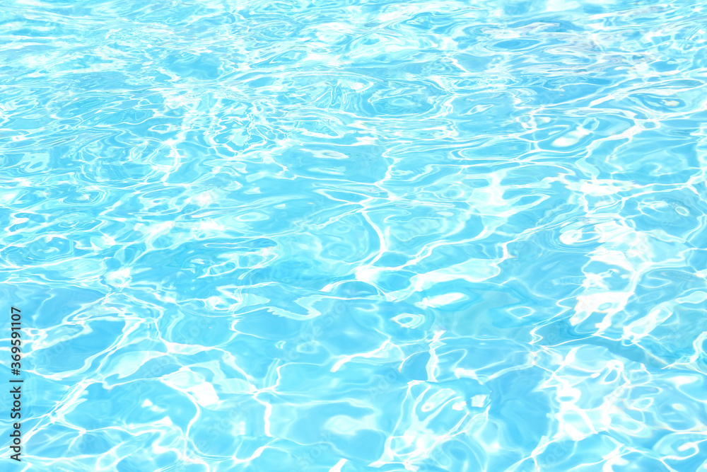 Swimming pool with clear water as background