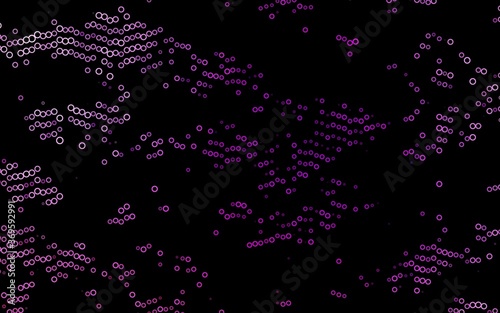 Light Purple vector texture with disks. Abstract illustration with colored bubbles in nature style. Design for business adverts.