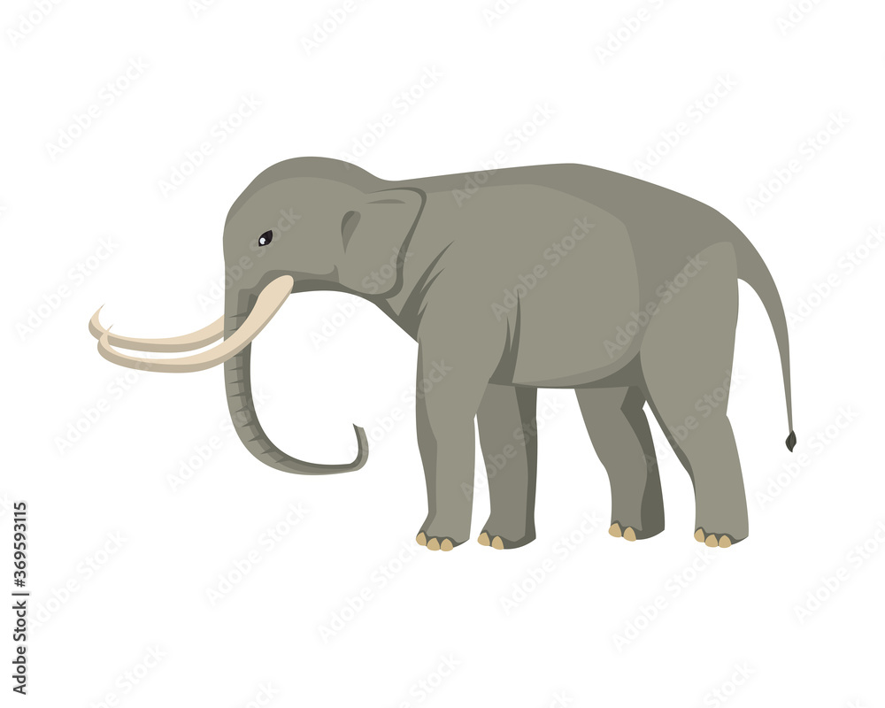 wild elephant animal nature icon wild elephant animal nature icon
