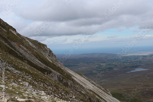 mountain landscape with clouds