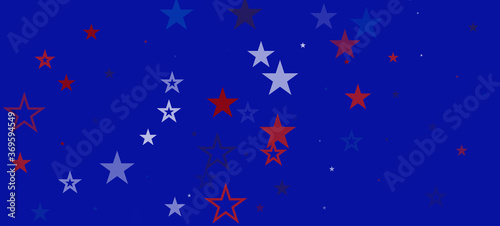 National American Stars Vector Background. USA 4th of July Labor Independence Veteran's President's 11th of November Memorial Day 