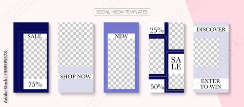 Modern Stories Vector Background.