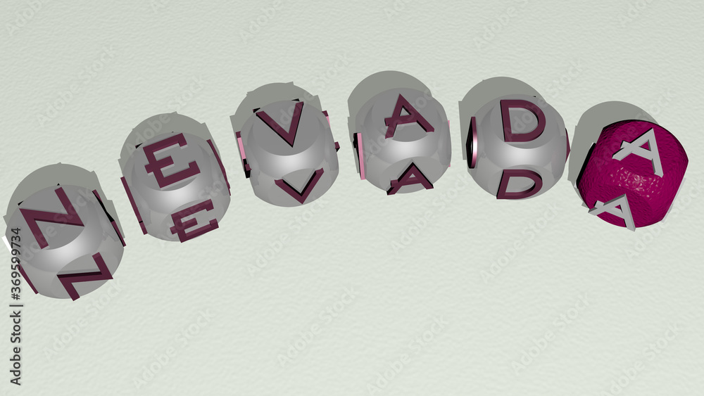 combination of nevada built by cubic letters from the top perspective, excellent for the concept presentation. vegas and las combination of nevada built by cubic letters from the top perspective, excellent for the concept presentation. vegas and las