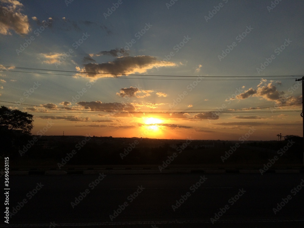 Fototapeta premium sunset over the sea