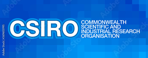 CSIRO – Commonwealth Scientific and Industrial Research Organisation Acronym, Modern background Design	 photo