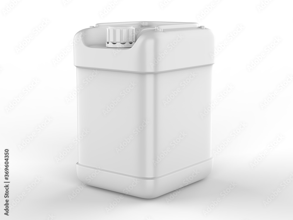 Blank big Jerrycan for mock up and branding. 3d render illustration. Blank big Jerrycan for mock up and branding. 3d render illustration.