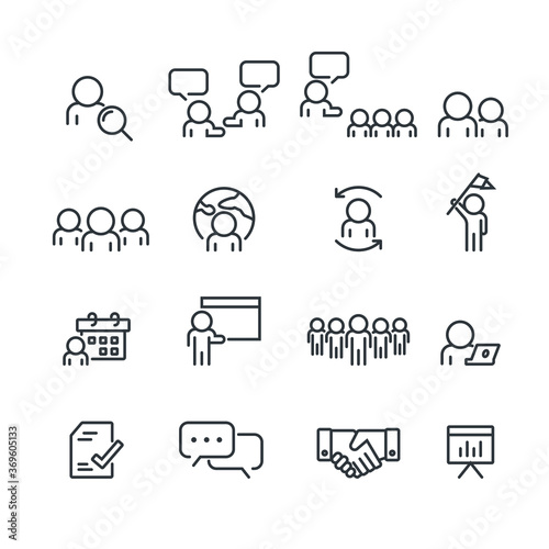 Business and Team Icons set,Vector