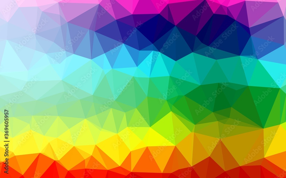 Obraz premium Light Multicolor, Rainbow vector low poly cover. Colorful illustration in abstract style with gradient. Completely new template for your business design.