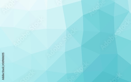 Light BLUE vector triangle mosaic cover. A sample with polygonal shapes. Elegant pattern for a brand book.