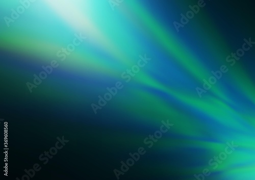 Dark Blue, Green vector glossy abstract template. A completely new color illustration in a bokeh style. A completely new template for your design.