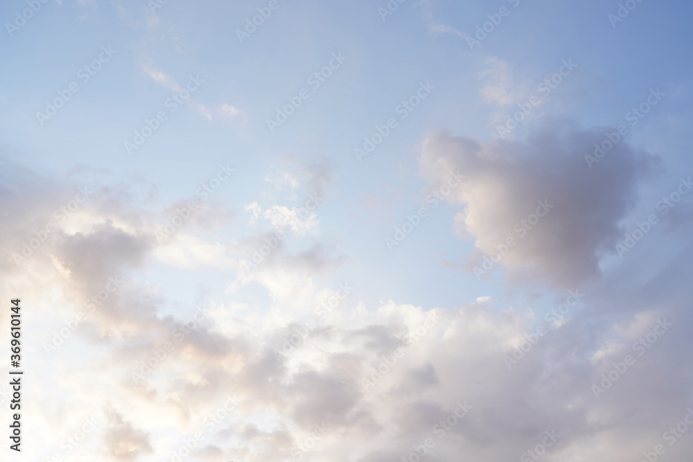 sky with clouds and sun. sky abstract background