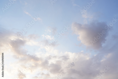 sky with clouds and sun. sky abstract background