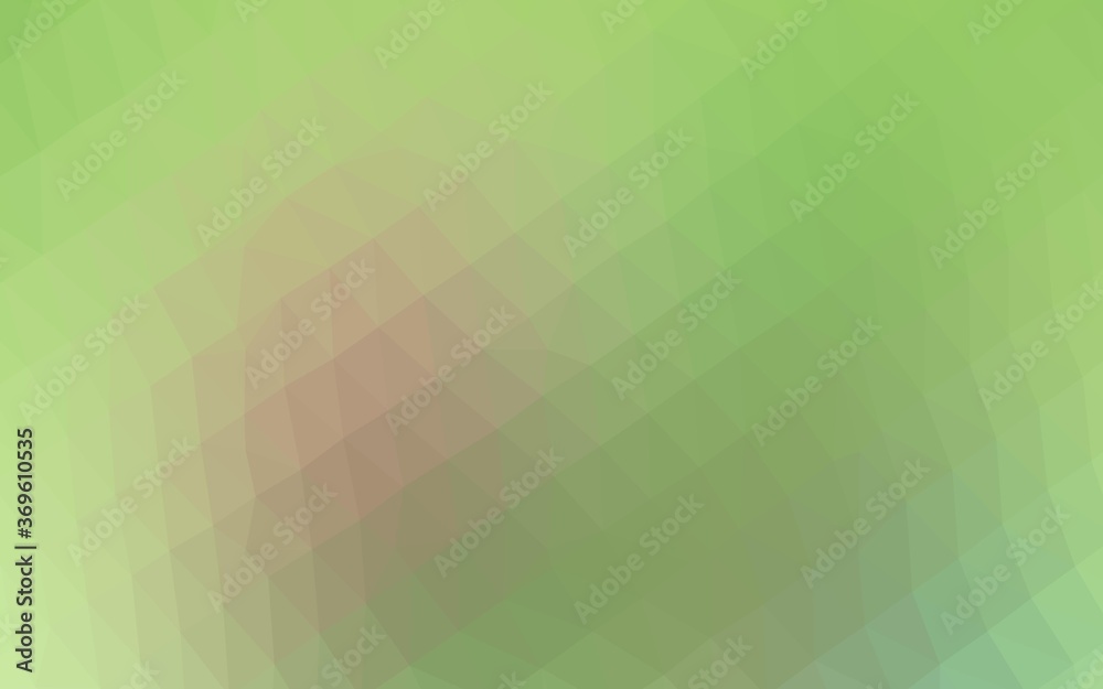 Light Green, Red vector low poly cover. Triangular geometric sample with gradient. Completely new design for your business. Light Green, Red vector low poly cover. Triangular geometric sample with gradient. Completely new design for your business.