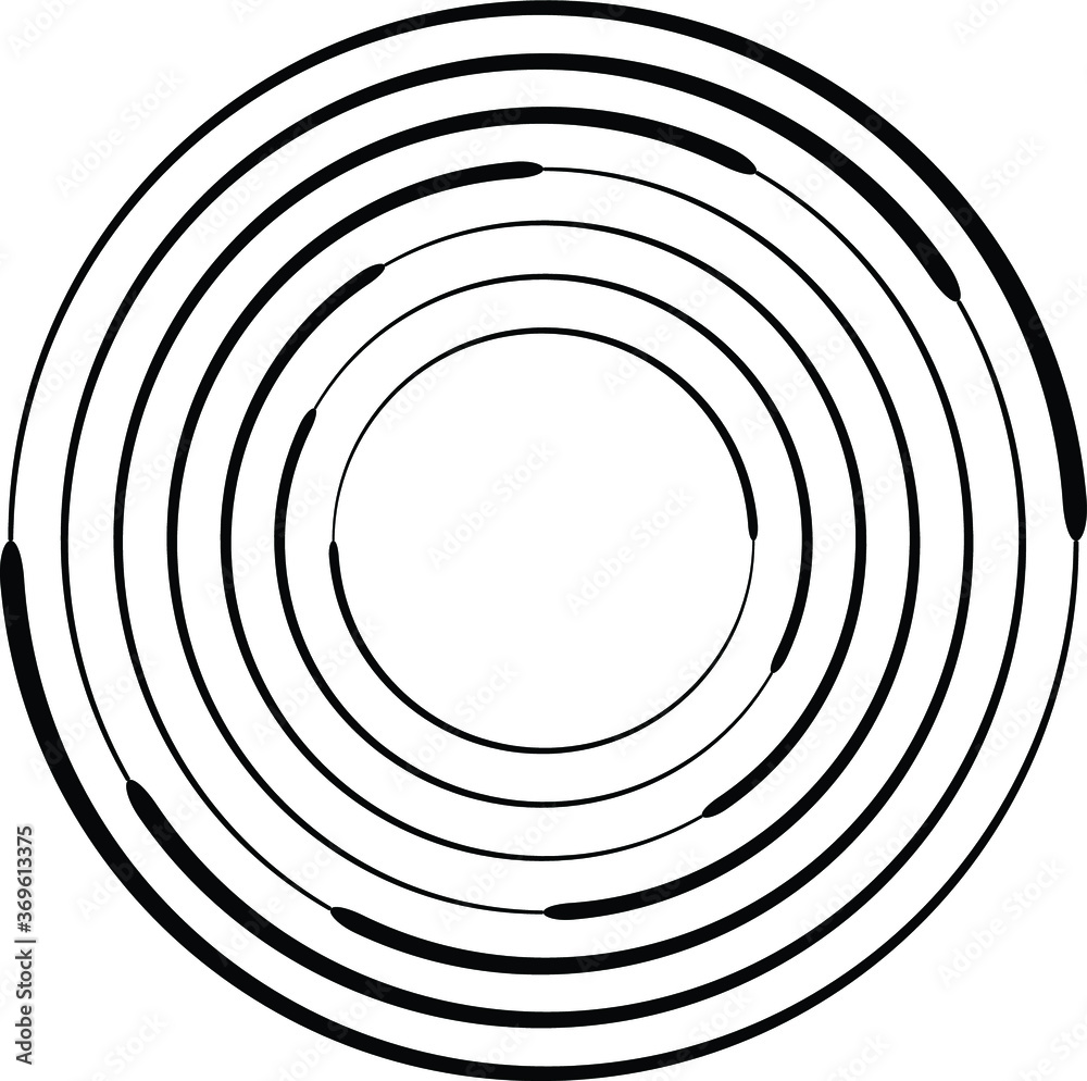 Lines in Circle Form . Spiral Vector Illustration .Technology round. Wave Logo . Design element . Abstract Geometric shape . Lines in Circle Form . Spiral Vector Illustration .Technology round. Wave Logo . Design element . Abstract Geometric shape .