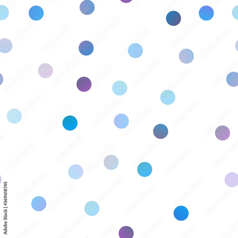 Light Blue, Red vector seamless template with circles. Beautiful colored illustration with blurred circles in nature style. Completely new template for your brand book.