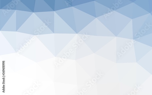 Light BLUE vector blurry triangle pattern. Colorful illustration in Origami style with gradient. Triangular pattern for your business design.