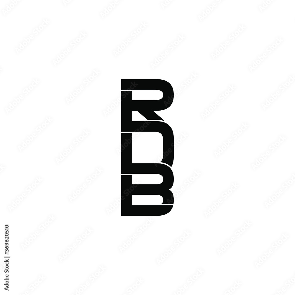 rdb letter original monogram logo design rdb letter original monogram logo design