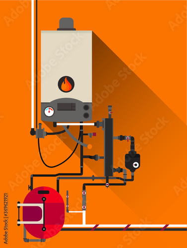 Home gas furnace