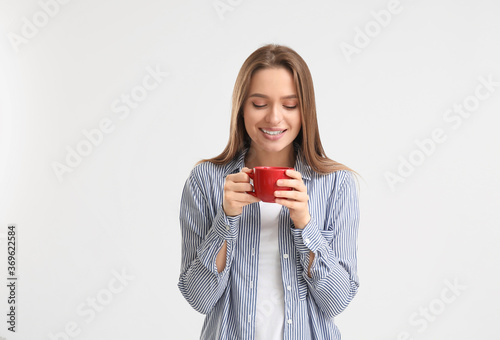 Beautiful young woman with ...