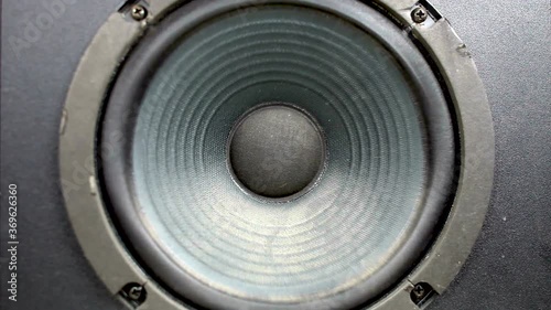 Speaker membrane vibrating