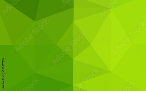 Light Green vector abstract mosaic background. Glitter abstract illustration with an elegant design. Polygonal design for your web site.