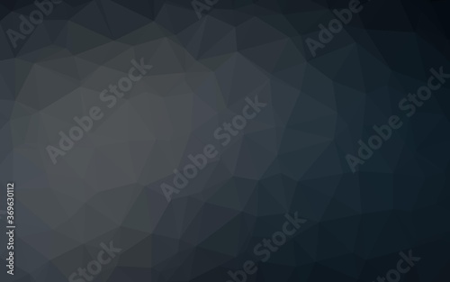 Dark Black vector blurry triangle pattern. Shining illustration, which consist of triangles. Brand new design for your business.