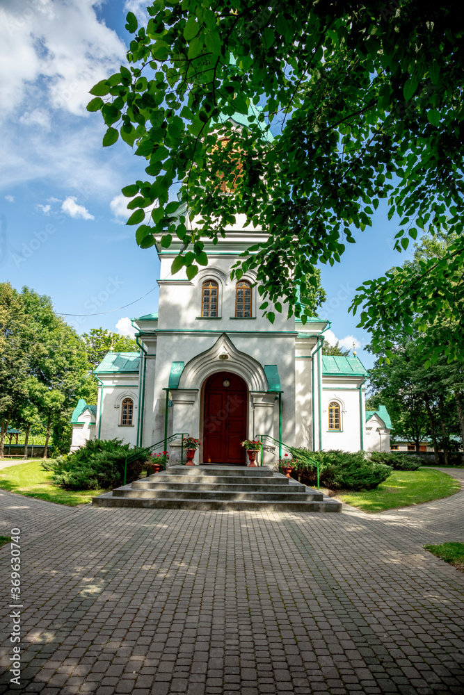 Orthodox church of Saint Kosmy and Damian in the village of Ryboly in the Podlasie region of Poland