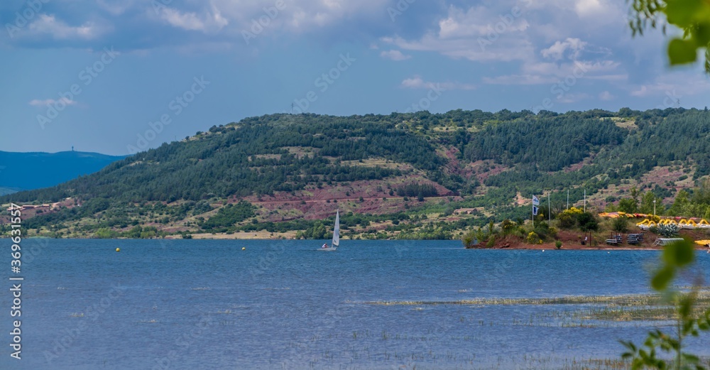Lac du Salagou, Hérault, France.
