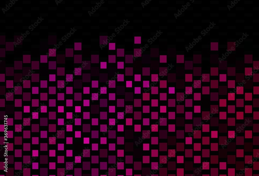 Dark Pink vector backdrop with lines, rectangles.