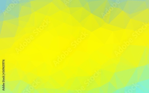 Light Green  Yellow vector triangle mosaic texture. Shining colored illustration in a Brand new style. New texture for your design.