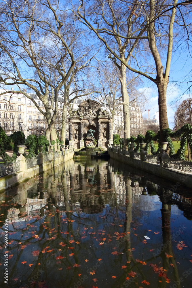 Lovers' corner in the Luxembourg Gardens in Paris.