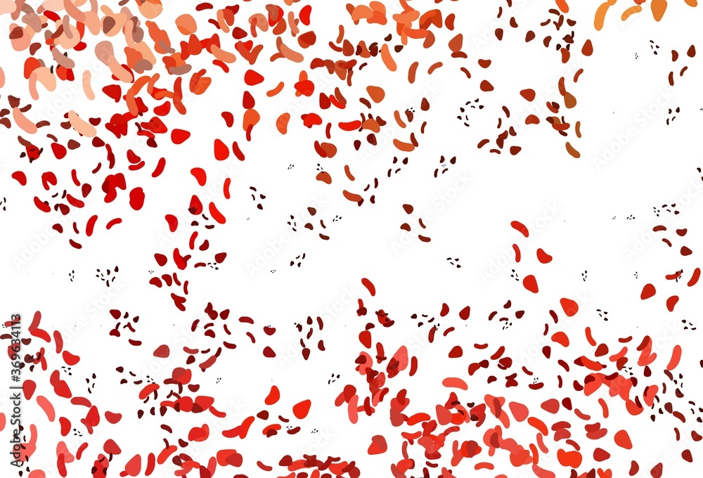 Obraz premium Light Red vector template with memphis shapes.