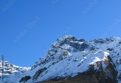 mountain landscape with snow © subhadeep