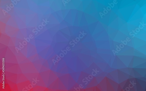 Light Blue  Red vector shining triangular background. A completely new color illustration in a vague style. Completely new template for your business design.