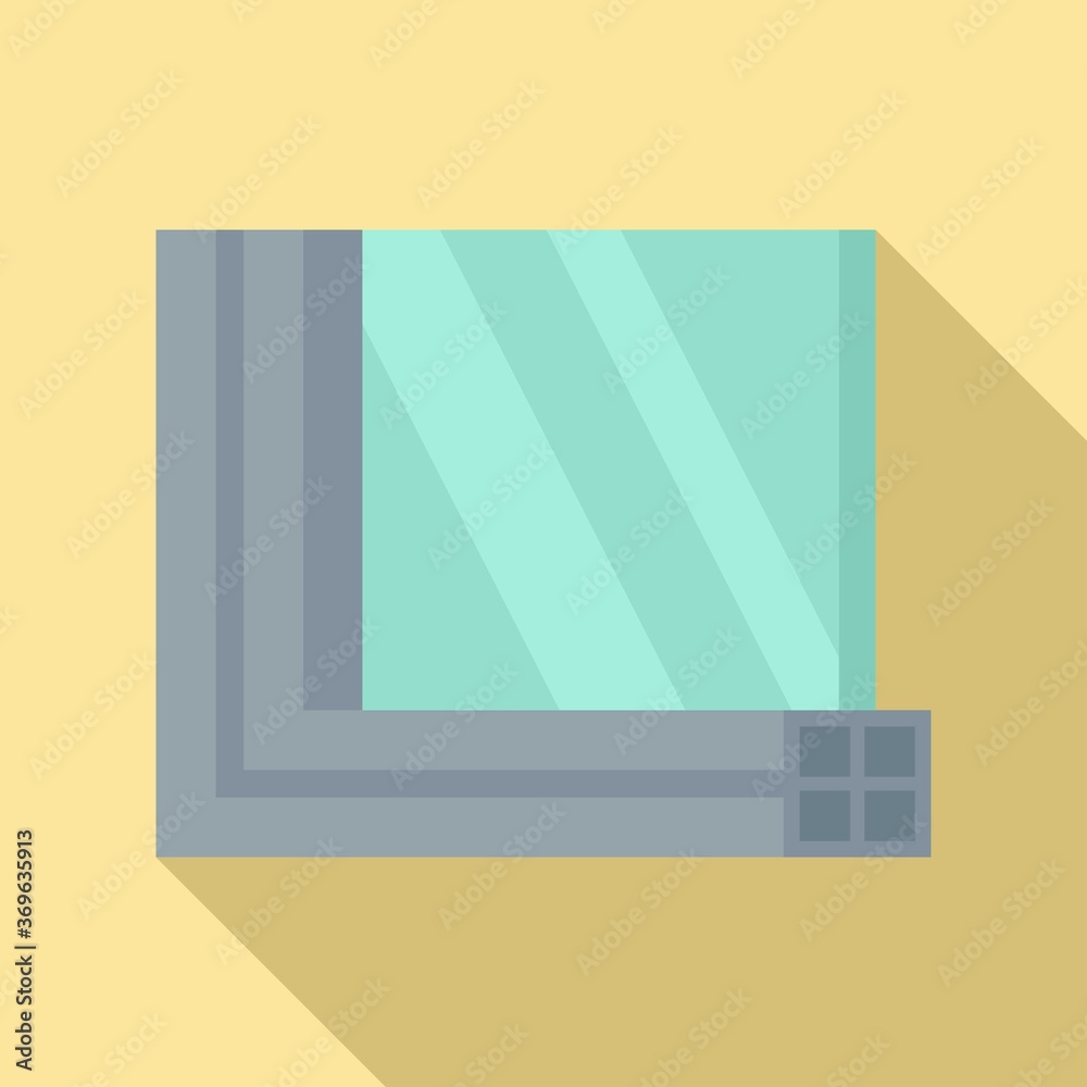 Windows section icon. Flat illustration of windows section vector icon for web design