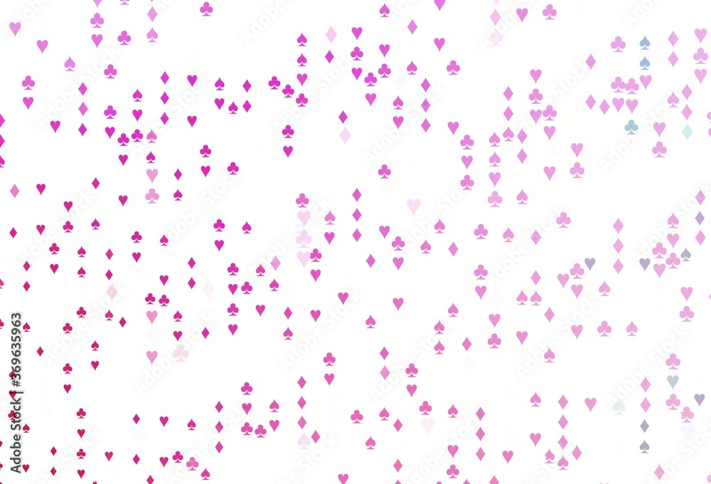 Light Pink vector layout with elements of cards. Light Pink vector layout with elements of cards.