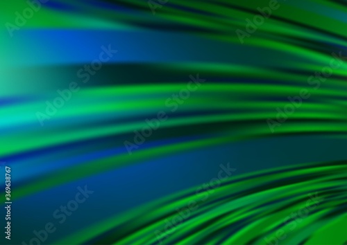 Light Blue, Green vector abstract bokeh pattern. Creative illustration in halftone style with gradient. A new texture for your design.