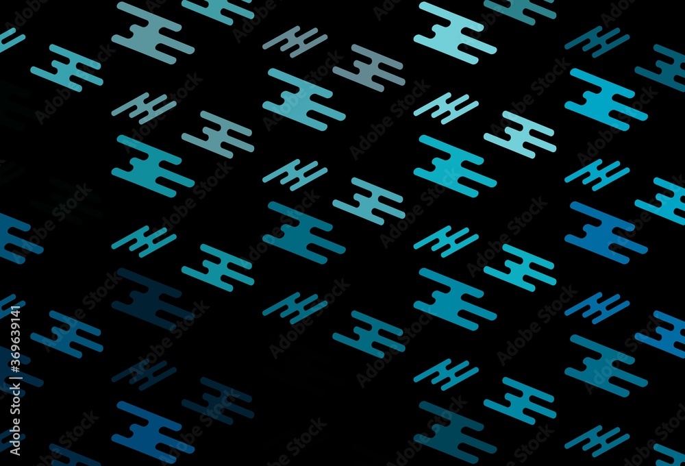 Dark BLUE vector backdrop with long lines. Dark BLUE vector backdrop with long lines.