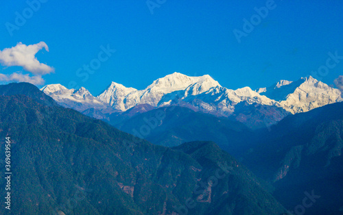 Snow covered mountains