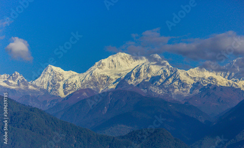 Snow covered mountains