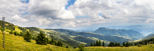 Beautiful hills, forest and meadows on Golija mountain in Serbia