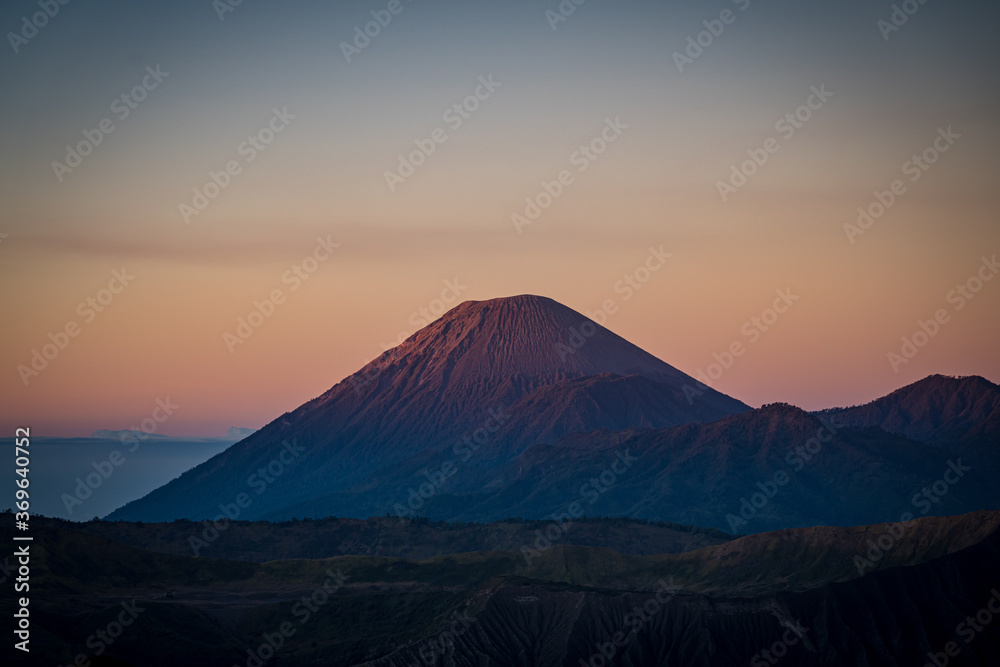 Bromo volcano in the morning, sunrise, Java, Indonesia