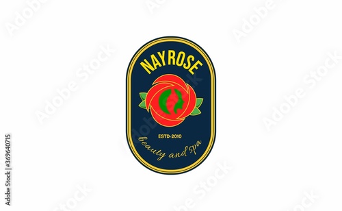 Rose Logos For Spas, Boutiques, Salons, And Botanical Logos. Design Inspiration With The Concept Of a Rose