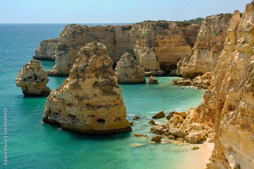 view of the coast of the algarve